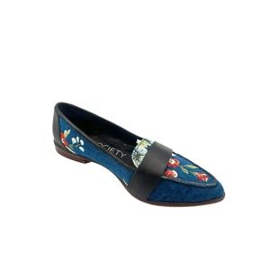 Sole Society embroidered Loafer - Edie Rose Bouquet shoes flats sz 6